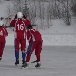 Товарищеский матч среди ветеранов по хоккею с мячом