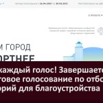 Важен каждый голос! Завершается рейтинговое голосование по отбору территорий для благоустройства